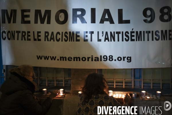 Hommage aux victimes de la nuit de Cristal nazie