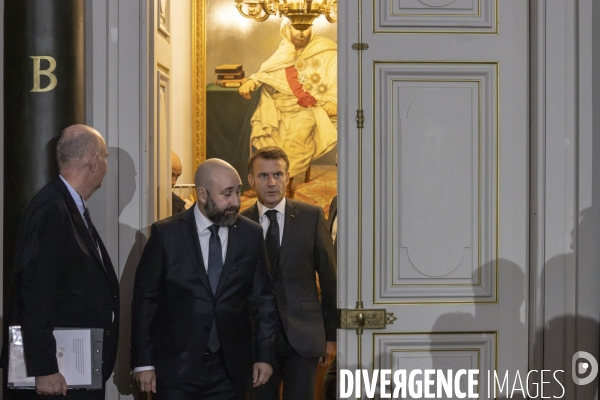 Emmanuel Macron au Grand Orient de France