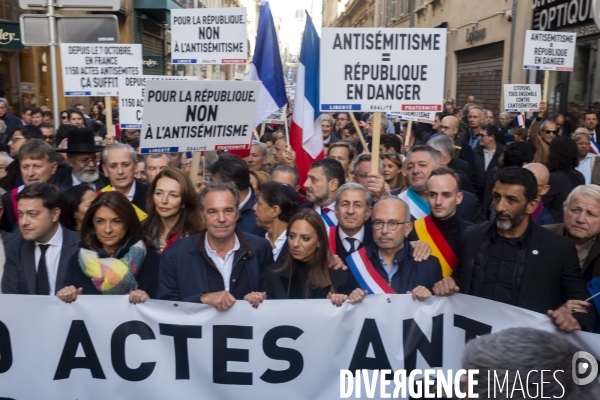 Marche contre l antisémitisme à Marseille