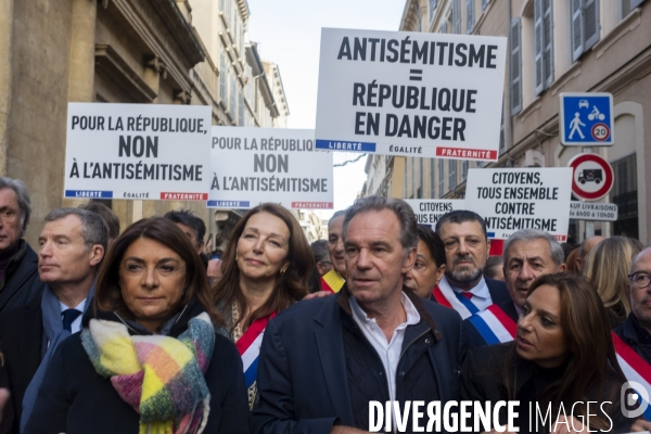 Marche contre l antisémitisme à Marseille