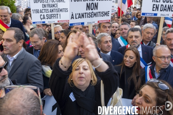 Marche contre l antisémitisme à Marseille