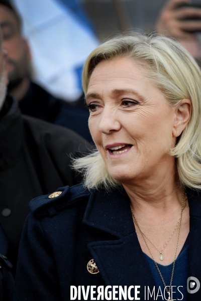 Marine Le Pen à la marche contre l’antisémitisme