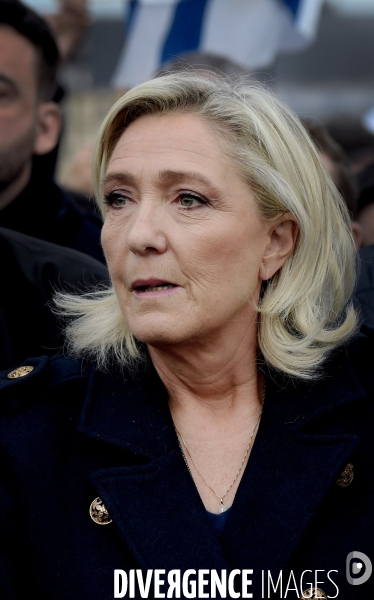 Marine Le Pen à la marche contre l’antisémitisme