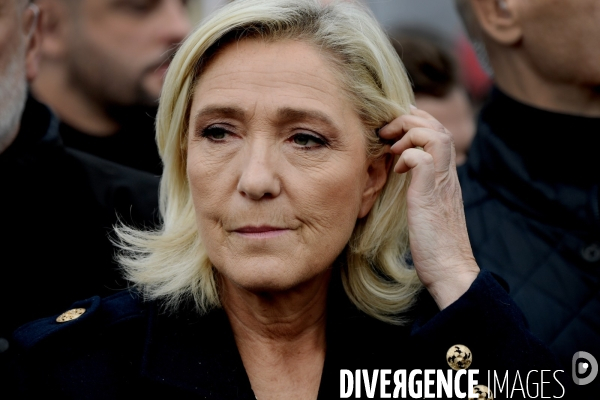 Marine Le Pen à la marche contre l’antisémitisme