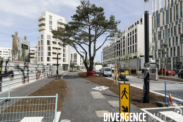 Nouveau quartier du Belvédère le long de la Garonne.