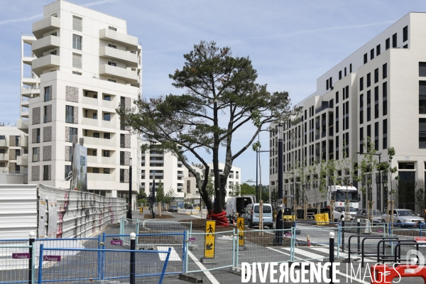 Nouveau quartier du Belvédère le long de la Garonne.