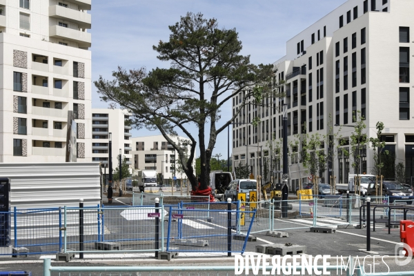 Nouveau quartier du Belvédère le long de la Garonne.