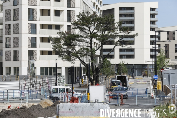 Nouveau quartier du Belvédère le long de la Garonne.