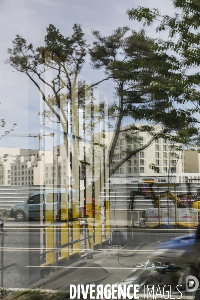 Nouveau quartier du Belvédère le long de la Garonne.