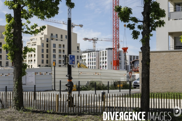 Nouveau quartier du Belvédère le long de la Garonne.
