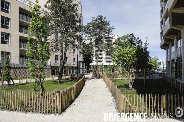 Nouveau quartier du Belvédère le long de la Garonne.