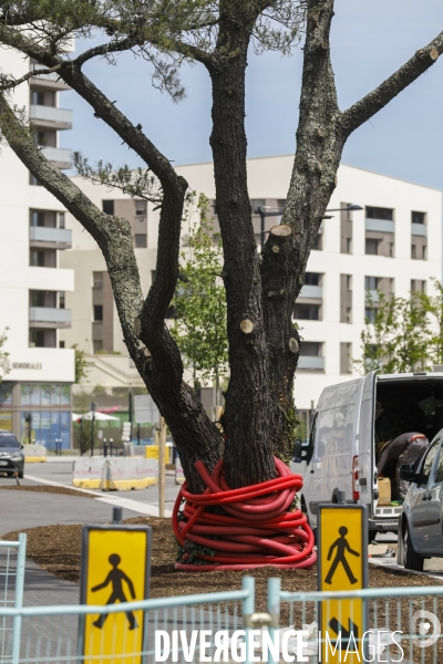 Nouveau quartier du Belvédère le long de la Garonne.