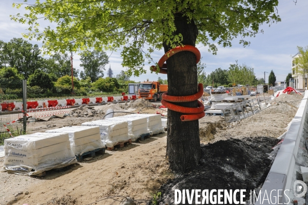 Nouveau quartier du Belvédère le long de la Garonne.