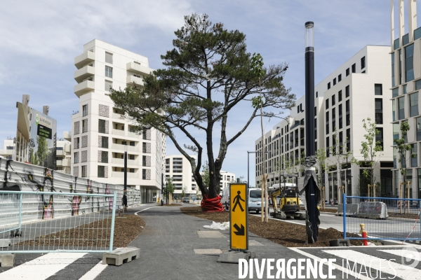 Nouveau quartier du Belvédère le long de la Garonne.