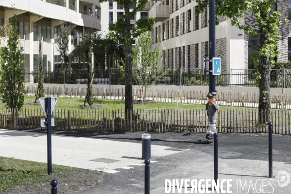 Nouveau quartier du Belvédère le long de la Garonne.