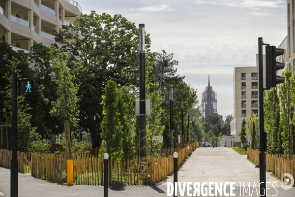 Nouveau quartier du Belvédère le long de la Garonne.