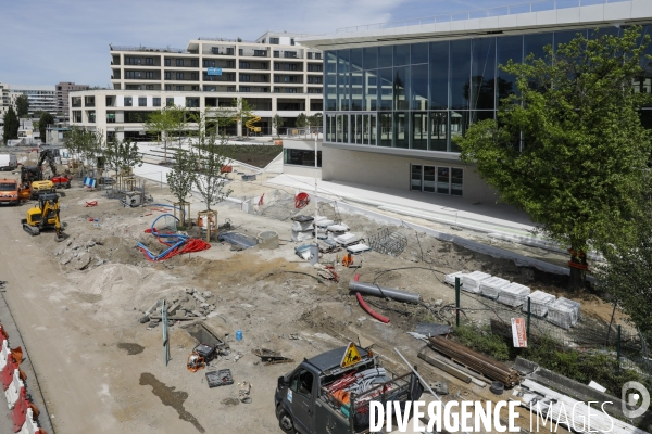 Nouveau quartier du Belvédère le long de la Garonne.