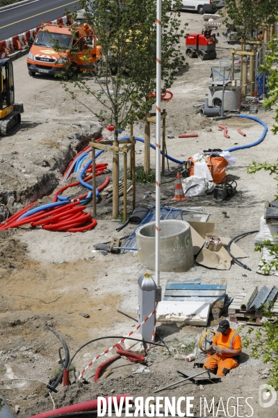 Nouveau quartier du Belvédère le long de la Garonne.