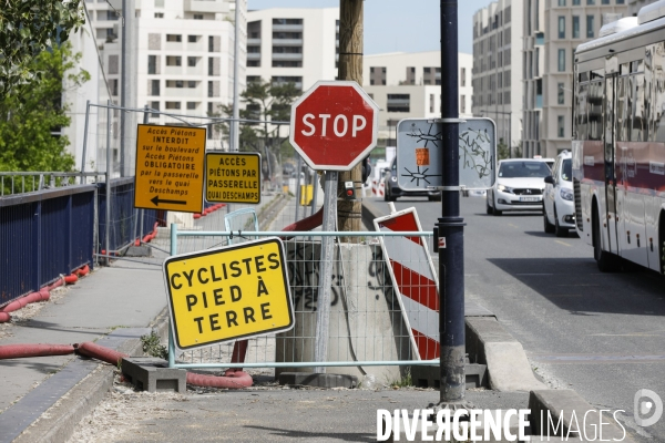 Nouveau quartier du Belvédère le long de la Garonne.