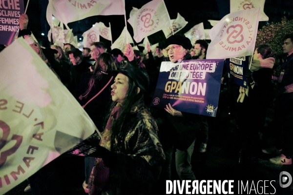 Manifestation contre la GPA
