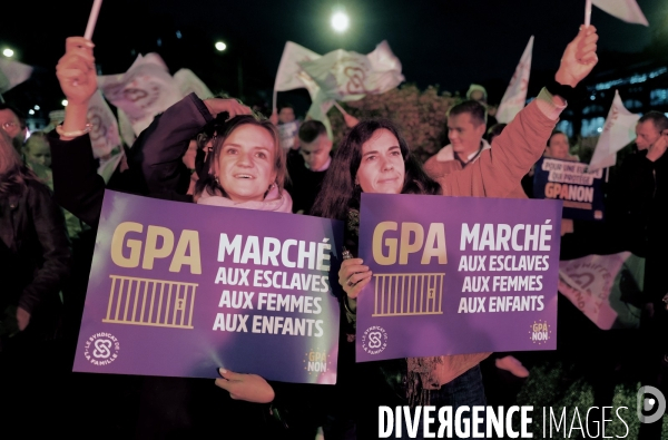 Manifestation contre la GPA