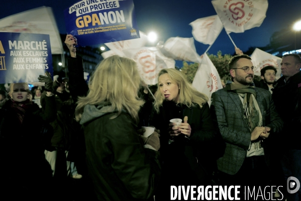 Manifestation contre la GPA