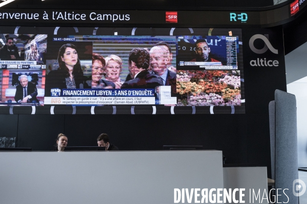 Conference de presse du groupe Altice.