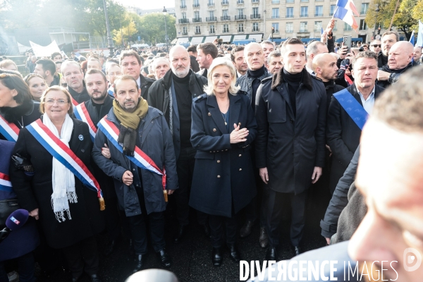 Marche contre l  antiisemitisme