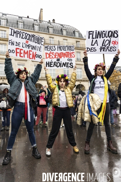 Rassemblement contre les violences faites aux enfants et aux ados