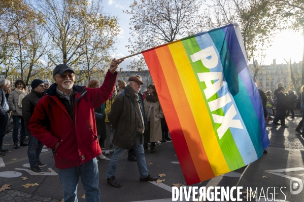 Marche pour la paix aux Proche-Orient, à l appel du monde de la culture, à Paris