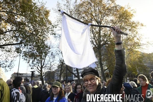 Marche pour la paix aux Proche-Orient, à l appel du monde de la culture, à Paris