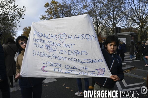 Marche pour la paix aux Proche-Orient, à l appel du monde de la culture, à Paris
