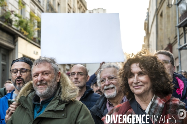 Marche pour la paix aux Proche-Orient, à l appel du monde de la culture, à Paris
