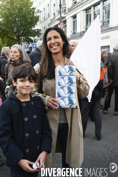 Marche pour la paix aux Proche-Orient, à l appel du monde de la culture, à Paris