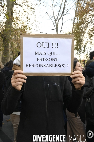 Marche pour la paix aux Proche-Orient, à l appel du monde de la culture, à Paris