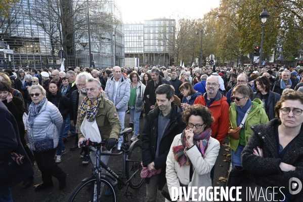 Marche pour la paix aux Proche-Orient, à l appel du monde de la culture, à Paris