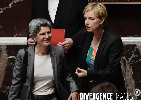 Sandrine Rousseau avec Clémentine Autain