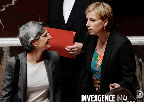 Sandrine Rousseau avec Clémentine Autain