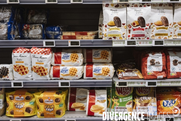 Illustrations de produits alimentaires emballés