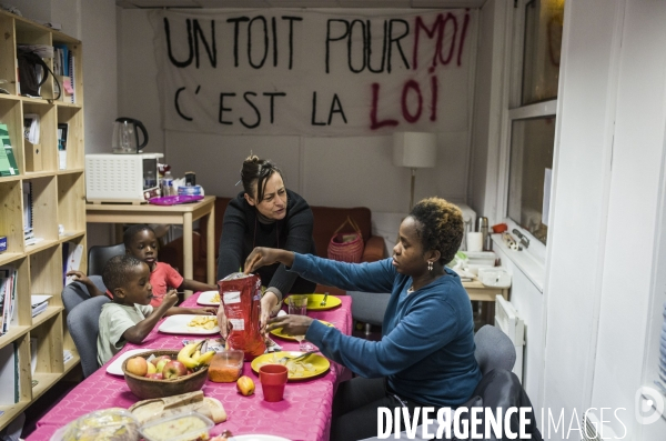 Le depute charles fournier loge dans sa permanence des familles sans abris.
