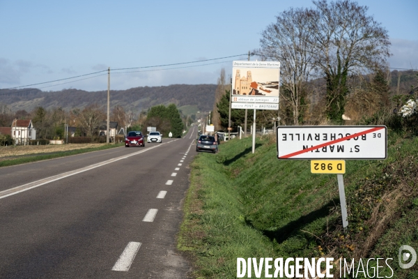 Panneaux à l envers en Seine-Maritime