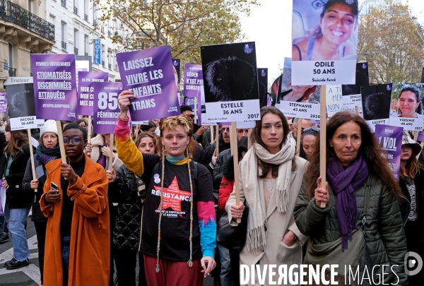 Manifestation contre les violences sexistes et sexuelles faites aux femmes.