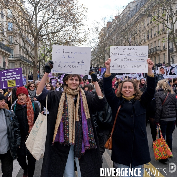 Manifestation contre les violences sexistes et sexuelles faites aux femmes.