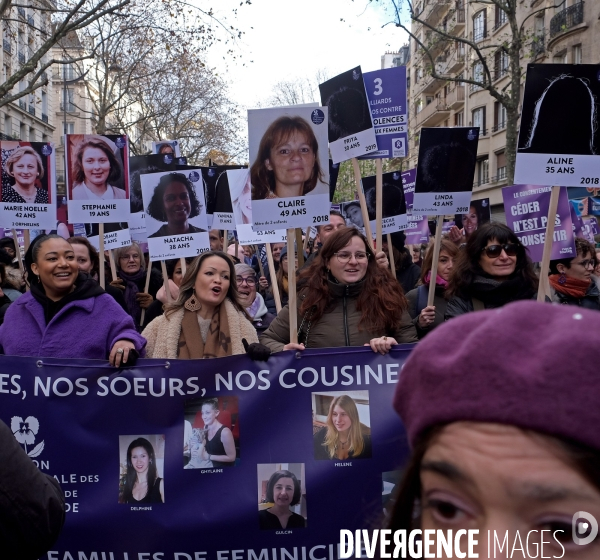 Manifestation contre les violences sexistes et sexuelles faites aux femmes.