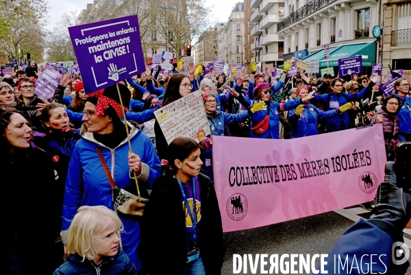 Manifestation contre les violences sexistes et sexuelles faites aux femmes.