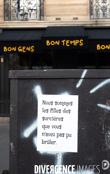 Manifestation contre les violences sexistes et sexuelles faites aux femmes.