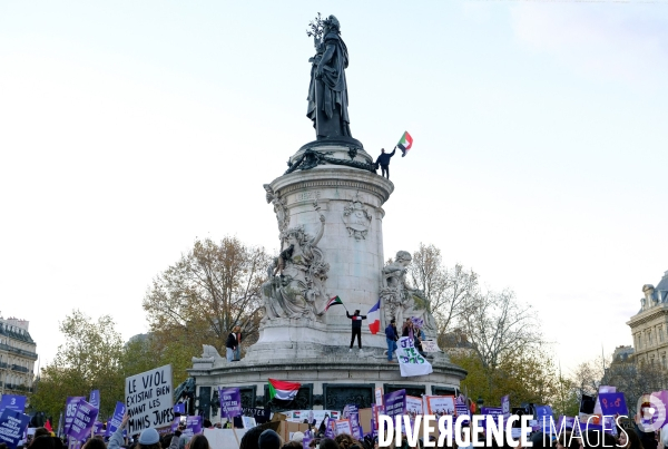 Manifestation contre les violences sexistes et sexuelles faites aux femmes.