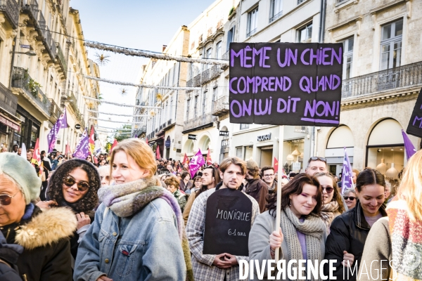 Manifestation contre les Violences faites aux Femmes. Montpellier, 25.11.2023