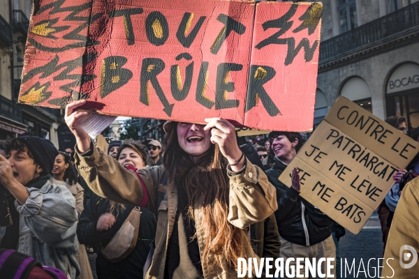 Manifestation contre les Violences faites aux Femmes. Montpellier, 25.11.2023