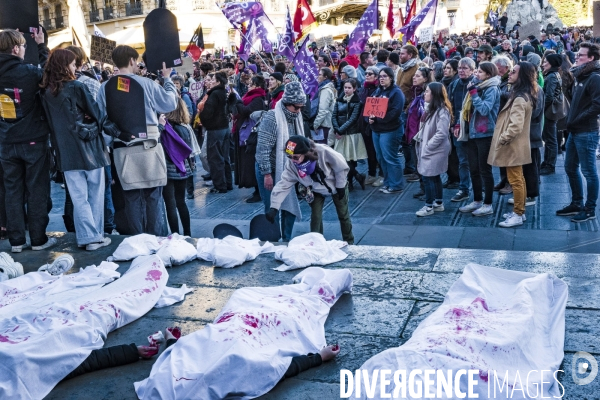 Manifestation contre les Violences faites aux Femmes. Montpellier, 25.11.2023